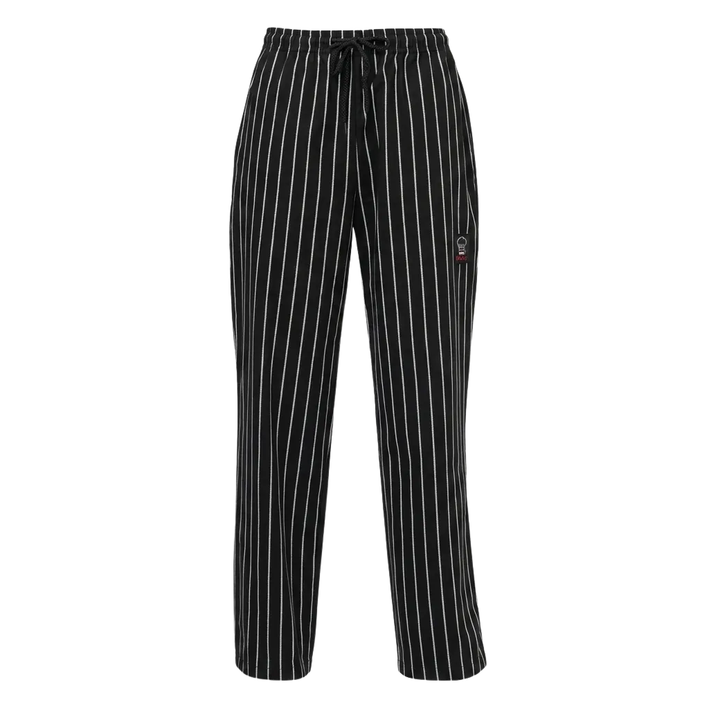 Pantalón Chef - Listado Negro (S, M, L, XL)